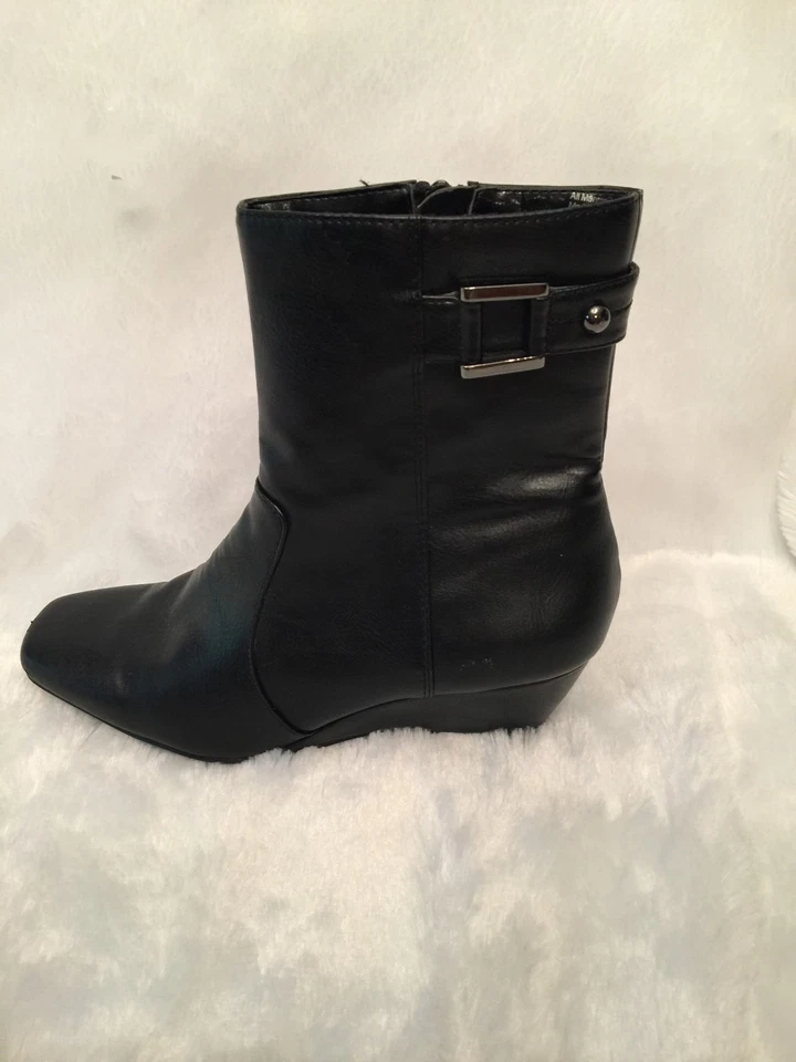 Женские зимние ботинки Alfani Step-N-Flex размер 6 черные длина до лодыжки на молнии на танкетке каблуке - Изображение 3 из 4