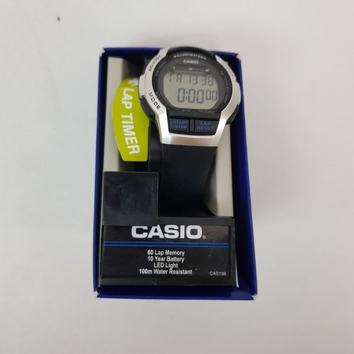 Casio Illuminatore WS1000H1A2 60 Giri Memoria 10m Resistenza Acqua Timer Nuoto - Foto 10 di 12
