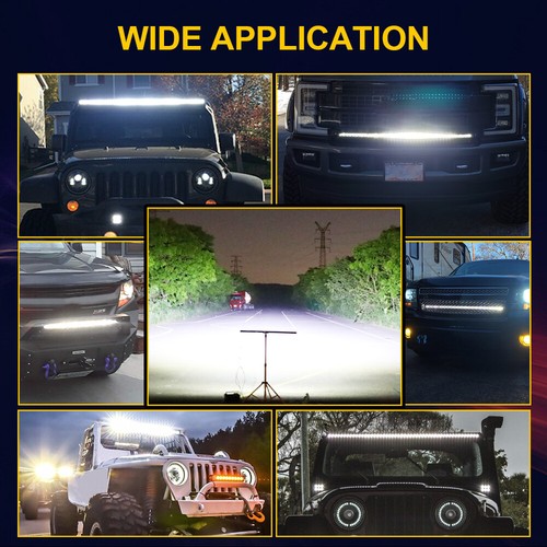 Roof Curved Single Row Led Light Bar Driving Fog Pods For Offroad Truck SUV 4X4 - Picture 6 of 45