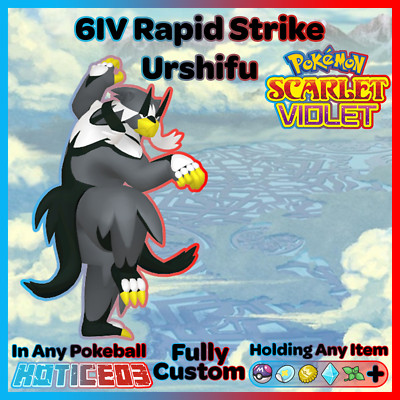 Rapid Strike Urshifu 6IV Pokemon Scarlet & Violet   Fast Trade  