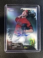 2019 Bowman Chrome Top 100 Griffin Canning Gold Refractor Auto #/50 RC Angles