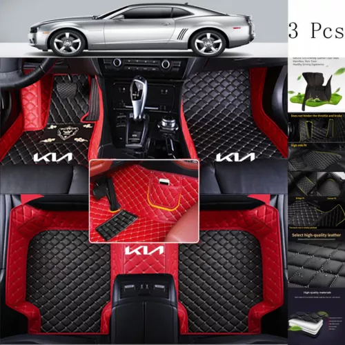 Fit for KIA All Series Car Floor Mats Auto Luxury Custom Waterproof Carpets Mats - Picture 2 of 36