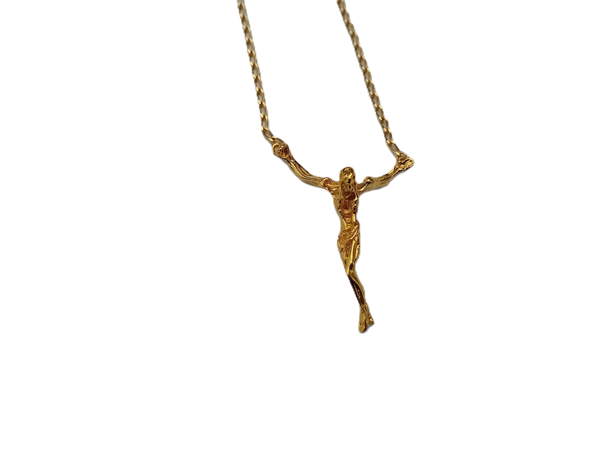 Salvador Dali Surreal Gold plated Christ of St John Pendant | eBay