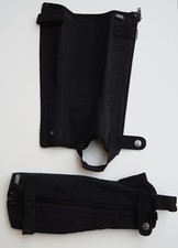 Minichaps Chapsletten Kinder Gr. S Chaps Reitletten Mini ELT schwarz Waldhause