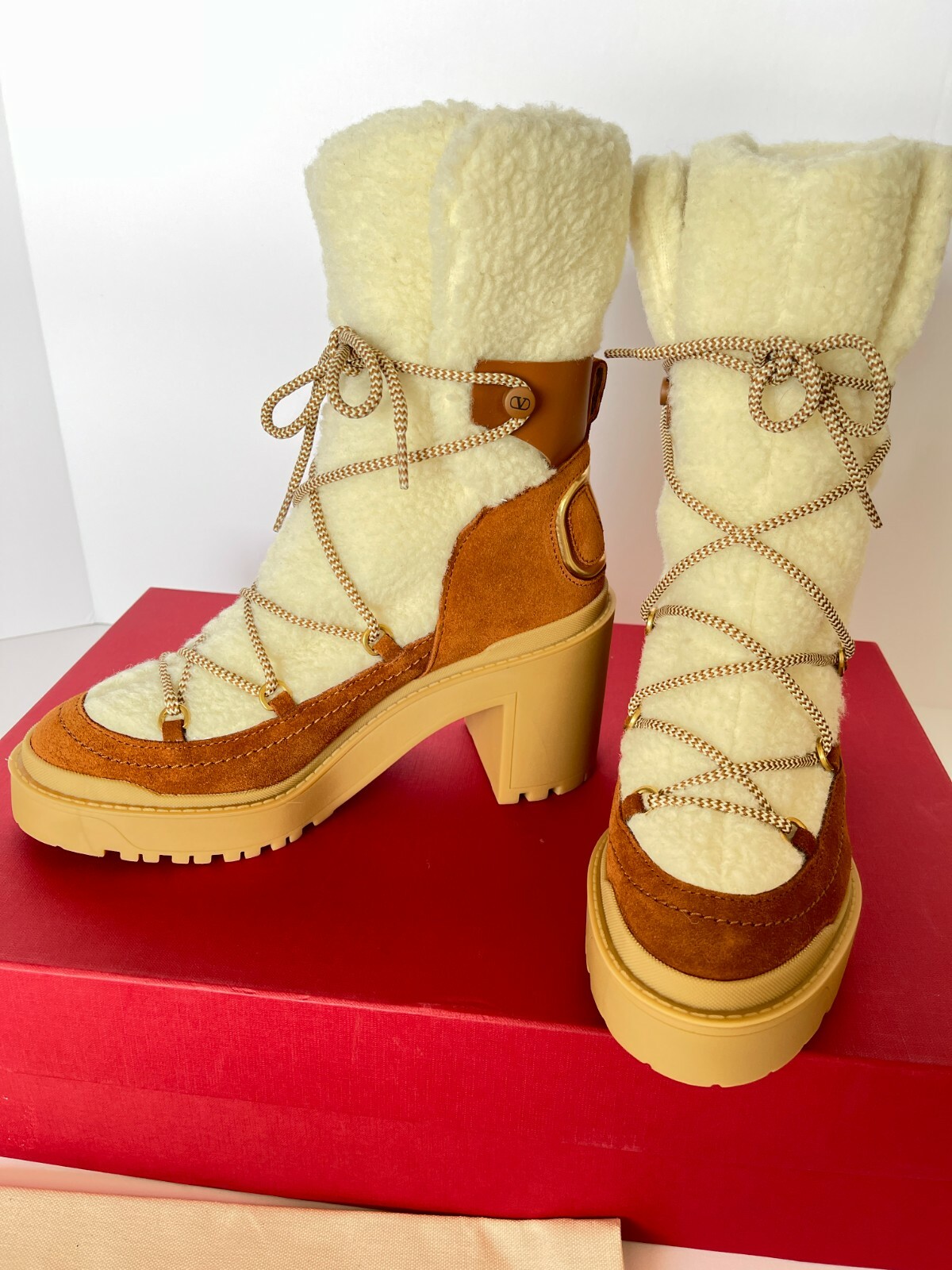 VALENTINO GARAVANI Suede Wool Shearling 