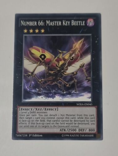 Number 66: Master Key Beetle - WIRA-EN045 - Common - 1st Edition - Yugioh TCG  - Picture 1 of 1