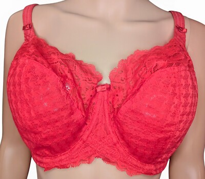 Panache Envy Balcony Underwire Bra Red 30J | eBay