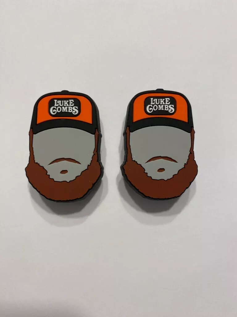 2 Luke Combs Face Jibbitz For Crocs Rare eBay
