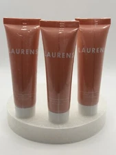 3x Laurens~Vanilla Almond Body Scrub~AloeVera+Vit C~1.0 FlOz/30 mL ea.~NewSealed