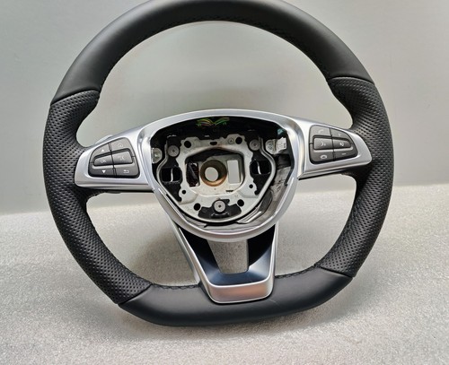 MERCEDES C218 CLS W222 AMG VOLANTE IN PELLE PIATTO W117 W176 A GLA - Foto 2 di 4