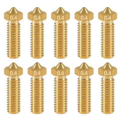 3D Printer Brass Nozzle for Volcano Nozzle, 10 Pcs 0.4Mm Brass Nozzles for Anycu