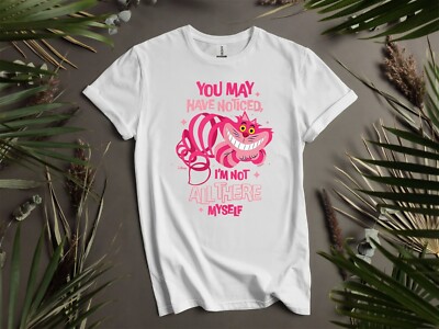 Cheshire Cat Not All There Myself T Alice In Hoodie Tshirt Herren Damen Unisex AD78