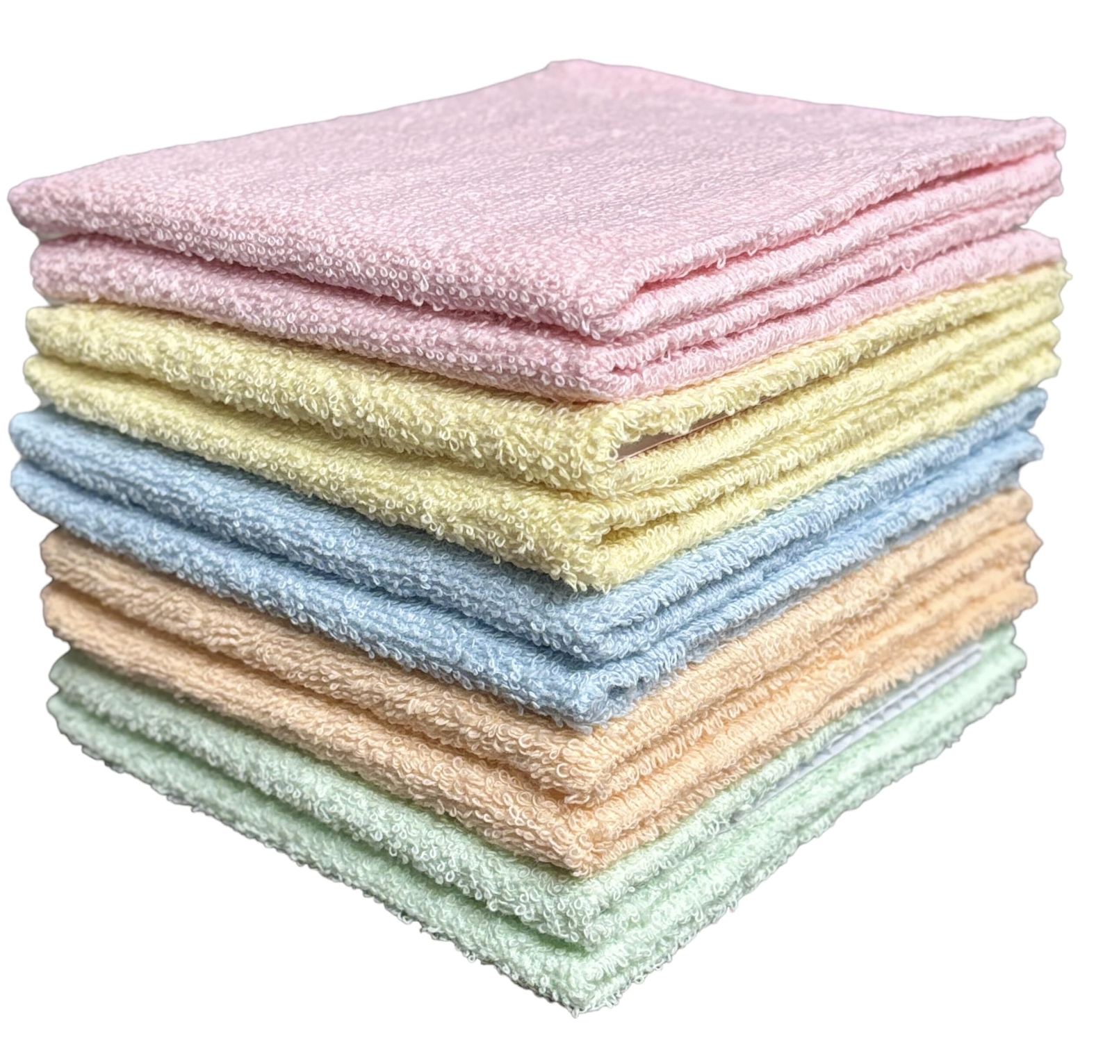 30 Pack, 100% Cotton Washcloth, Soft, Absorbent, Machine Washable, 12 X 12 inch