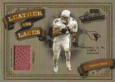 2003 Absolute Memorabilia Leather and Laces #LL22 Marcel Shipp/250