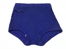VTG 1930s Gantner Wikies Blue Wool Bathing Suit Beach Wear Swimsuit Old 1245-23B