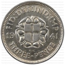1937 to 1944 KING GEORGE VI SILVER .500 THREEPENCE 3d - CHOOSE YOUR YEAR!