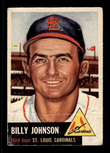 Billy Johnson #21 1953 Topps card
