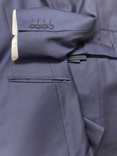 M&S-COLLECTIONS Tuta da uomo su misura 2 bottoni 3 pezzi Performance Fit U.K-40” - Foto 19 di 24