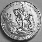 Mexico Centennial Battle of Puebla 1962 "5 DE MAYO" .900 Medal Silver 1862-1962 — photo 1