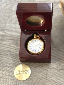 BULOVA ALLIANT ENERGY POCKET WATCH MINT IN THE BOX 