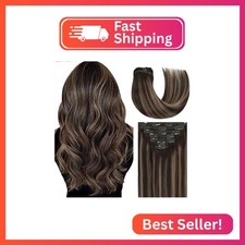 Lacer Clip in Hair Extensions Real Human Hair 18 Inch 120G