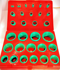 VITON O'RING KIT, Type 5A, FKM Material Green, 382 Pieces, 30 Items,