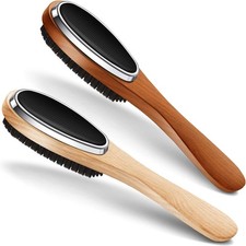 2 Pieces 3 in 1 Lint Cloth Brush Double Sided Garment Brush Lint Remover Shoe