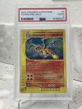 Pokémon TCG Expedition 2002 Charizard Holo #6 - Graded PSA 2