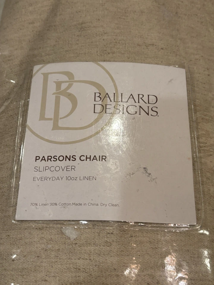 Funda BALLARD DESIGNS Parsons en Lino Natural NUEVA Foto 3 de 4