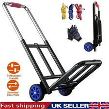 Heavy Duty Folding Lightweight Hand Sack Trolley Cart Wheel Truck Barrow UK SELL