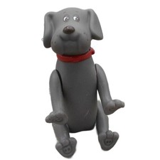 Tonka Pound Puppies Grey Mutt Poseable Figure 1986 Vintage Retro Puppy