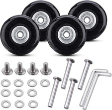 Set of 4 Luggage Suitcase Replacement Wheels Repair kit 50x18mm
