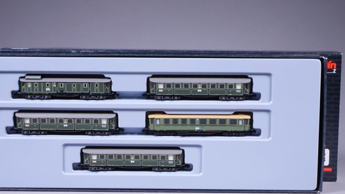 Escala Z Märklin 87321 Juego de vagones de tren rápido K.Bay.Sts.B./K.W.St.E. en EMBALAJE ORIGINAL #LZ_1250 | Condition: Gebraucht