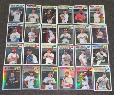 2026 Topps Heritage (24) Card Lot Chrome Refractor Set Builder Lot No Dupes  