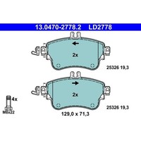 ATE 13.0470-2778.2 Bremsbelagsatz, Scheibenbremse