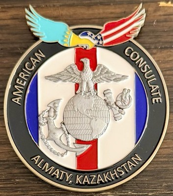 MSG-D Marine Security Guard Detachment Almaty, Kazakhstan Challenge Coin