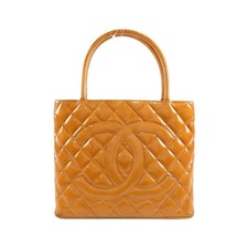 Chanel Enamel Bag Women Orange One Size