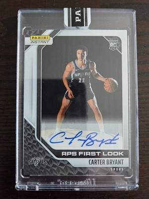 PITBABE トレカ First Premiere Carter Bryant 2025-26 Panini Instant Rookie Premiere RPS First