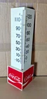 Vintage 1970's Coca-Cola Plastic Triangular Counter Thermometer Advertising 15"