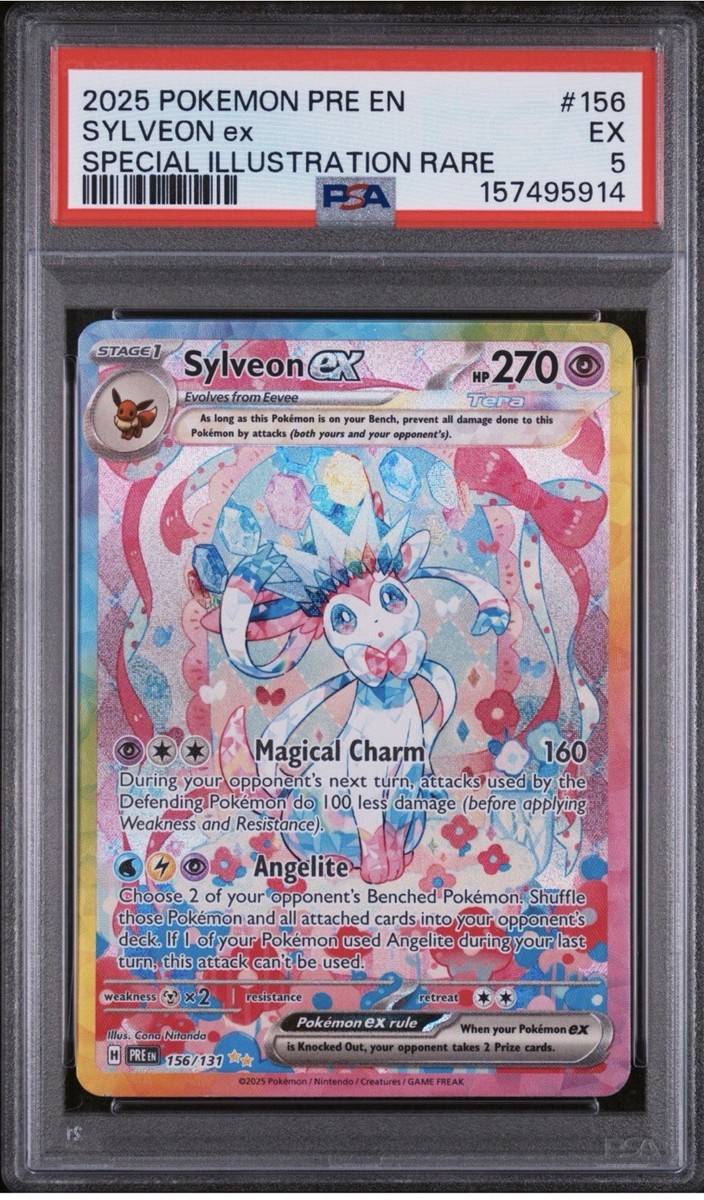 ポケモンカードゲーム Sylveon ex SIR [PRE EN 156/131] English Sylveon ex 156/131 Sv: Prismatic Evolutions Holo for sale online