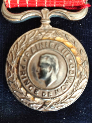 Monaco Rainier III Prince Medal of Duty April 20, 1925