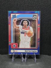 2024-25 Donruss Optic Rated Rookies Bub Carrington #273 Hyper Blue Wizards /175
