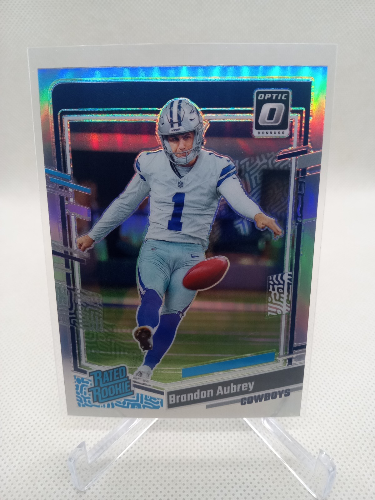 2023 Panini Donruss Optic - Rated Rookie Brandon Aubrey #226 Holo Prizm (RC)