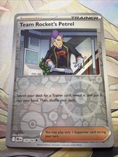 Pokemon Destined Rivals Reverse Holo 176/182 Team Rocket's Petrel