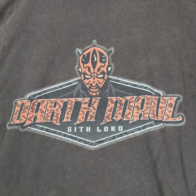 Vintage 90s Star Wars Darth Maul Sith Lord T-Shirt Adult Large Black Tee