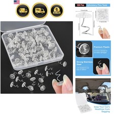 Upholstery Tacks 120 Pack Clear 0.6 Inch Fabric Pins Twist for Furniture Repair