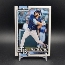 Tristan Peters 2026 Topps Series One Baseball #330 Tampa Bay Rays RC