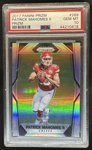 2017 Panini Prizm Patrick Mahomes II RC Rookie #269 Chiefs PSA 10 GEM MINT