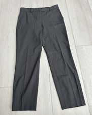 Theory Treeca 2 Traceable Wool Dress Pants Sz 0 - Dark Cement Gray