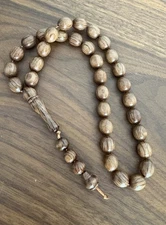 OLIVE TREE 33 STONE PRAYER BEADS TASBIH TESBIH MISBAHA SUBHA ROSARY MEDITATION
